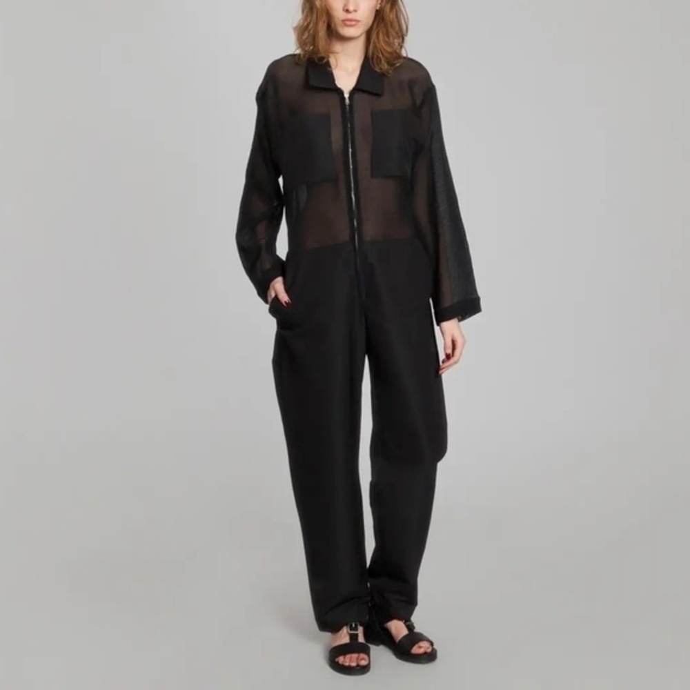 Etienne Deroeux Helena Jumpsuit in Black Sz 4